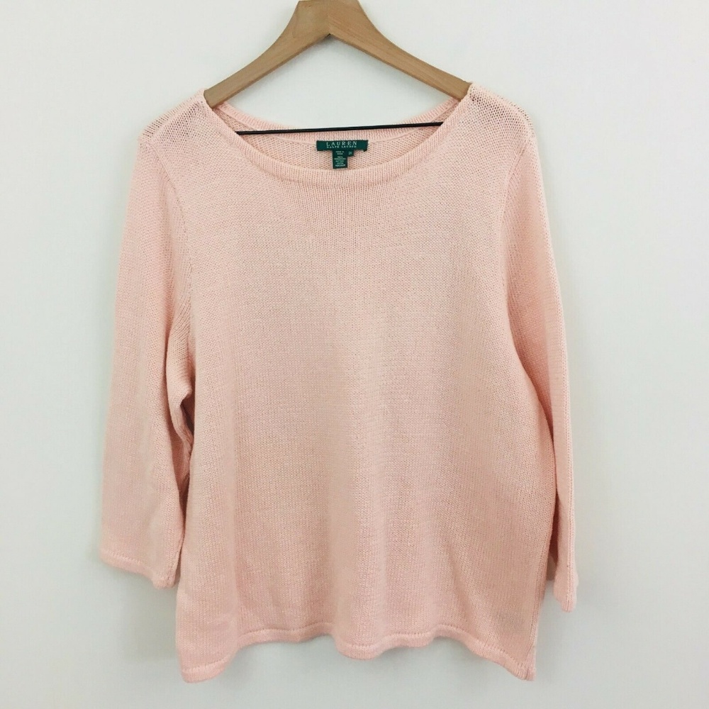 Lauren Ralph Lauren Pink Knit Sweater
